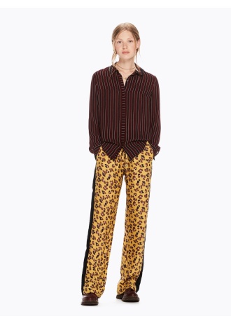 Draped Striped Shirt