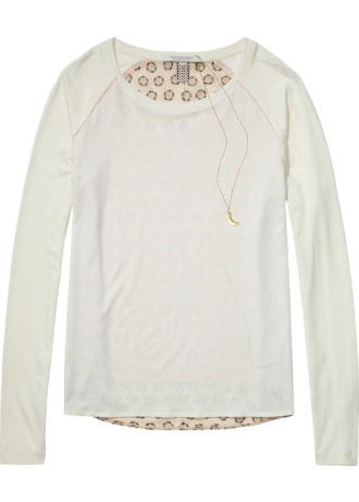 Printed Back Long Sleeve Tee