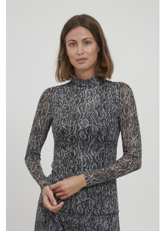 Fransa | Snake Print Top