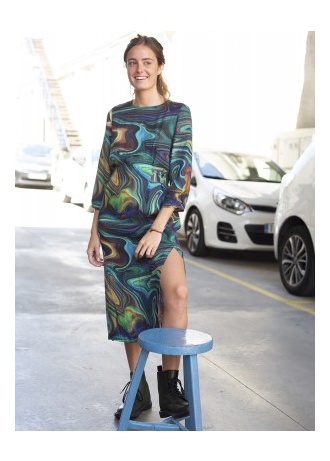 Vilagallo | Lindsey Dress Winter Marble