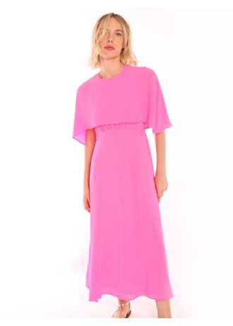 Vilagallo | Gracie Pink Georgette Dress