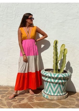 Vilagallo | Gadea Mandarine Dress