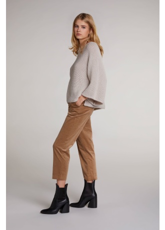 Oui | Cord 7/8 Trousers