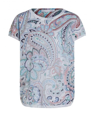 Oui | Print Knit Top