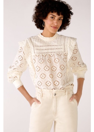 Oui | Broderie Anglaise Blouse