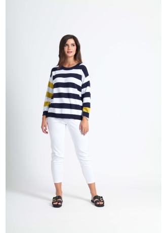 Foil | Pop Culture Jumper Navy Stripe