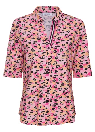 Just White | Jersey Leopard Top