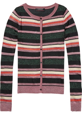 Striped Lurex Cardigan