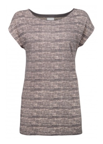 Jersey Print Tee with Braid Back