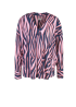 Abstract Zebra Print Blouse