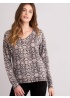 Cashmere Sweater With Snake Print