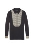 Striped Bib Blouse