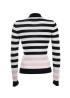 Striped Roll-Neck