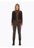 Mixed Print Bow Blouse