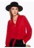 Draped V-Neck Top