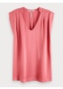 Sleeveless Pleated Top