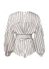 Striped Top With Waist Belt
