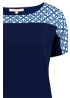 Miranda Navy Print Top