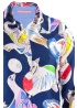 Dover Circus Navy Silk