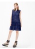 Vera Dress Navy Embroidery