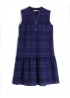 Vera Dress Navy Embroidery