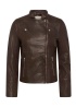 Part Two | Frances Leather Jacket Mole