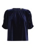 Part Two | Valerie Navy Velvet Blouse
