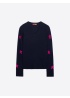 Vilagallo | Intarsia Star Jumper Navy