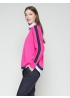 Vilagallo | Pink Jumper With Navy Trim