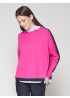 Vilagallo | Pink Jumper With Navy Trim