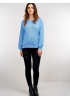Cotton Blend Sweater with Side Buttons
