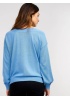 Cotton Blend Sweater with Side Buttons
