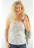 Just White | Zebra Vest Top