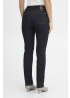 Pulz | PzEmma Un-Washed Dark Denim Straight Jean