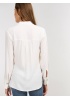 Blouse with Double-layered V-Neck