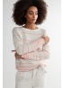 Neon stripe jumper