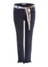 Frayed Belted Jeans