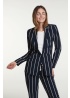 Stripe Blazer