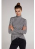 Oui | Houndstooth Roll Neck