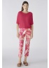 Oui | Print Kick Trousers Tropic