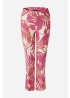 Oui | Print Kick Trousers Tropic
