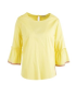 Fluted Sleeve Top