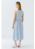 Oui | Pale Blue Cotton Sleeveless Dress