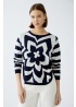 Oui | Flower Cotton Jumper