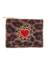 MyDoris | Leopard Heart Burst Small Pouch