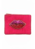 MyDoris | Lips On Bright Pink Small Pouch