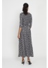 Onjenu | Crawford Dress Polka Metallic Black Dot