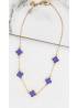 Envy | Blue Clover Necklace