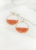 Envy | Bead Hoop Earrings