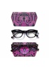 NAOA | Apple Leather Slim Glasses Case Fuchsia Print